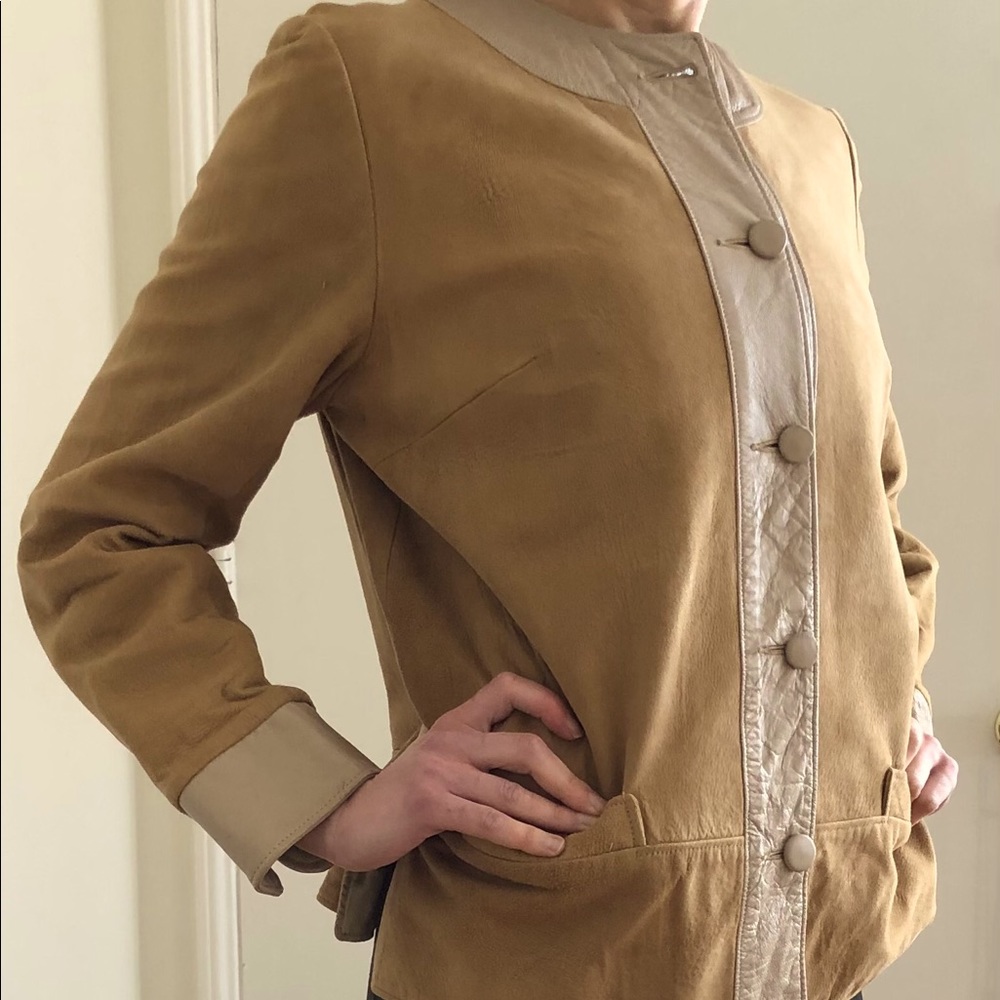 Vintage leather and suede jacket.